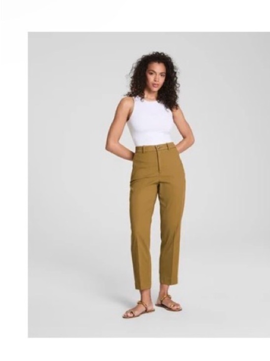 SPANX Pants - Spanx High-Rise Tailored Ankle Pants - Mustard